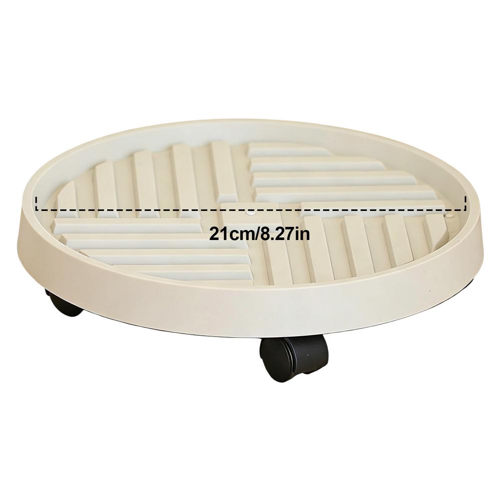 

Подставка для растений на колесиках, усиленное основание для горшка, ролик для растений с запирающимися колесиками для цветочного горшка, кашпо, сада, балкона, патио