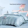 Fuanna Ya Song Ru Meng Ling 100-Count Long-Staple Cotton 4-Piece Bed Sheet Set