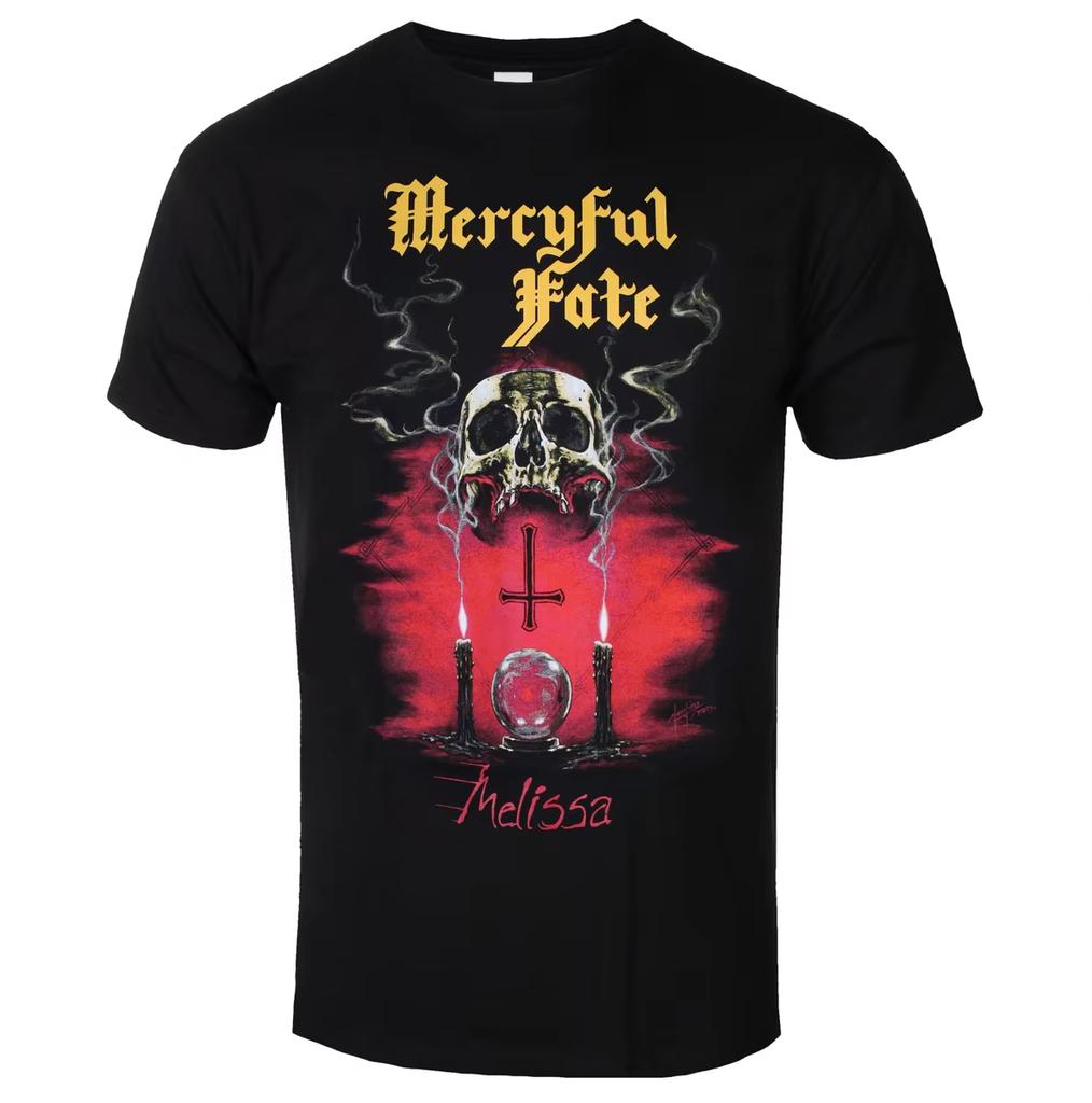 2025 Mercyful Fate Grafik Baumwollhemd Unisex Männer Frauen Sommer Kurzarm Mode Marke Luxus Lässig Vintage Retro Tägliches T-Shirt