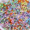 100Pcs 9mm Small Flower Beads Handmade DIY Bracelet Necklace Beaded Jewelry Accessories
