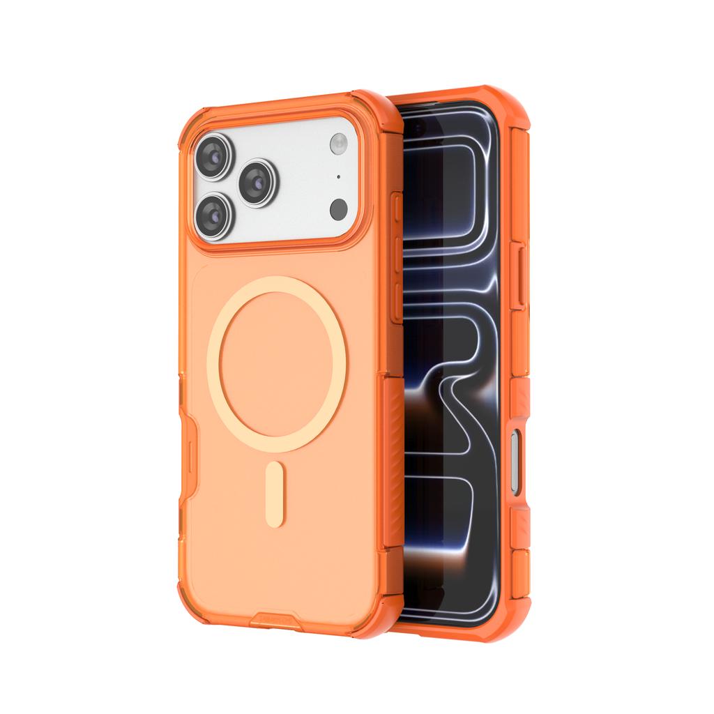 2 in 1 Matte Magnetic Wireless charging Phone Case For iPhone 17 Air 16 15 14 Plus 13 Pro Max 17Pro Skin-Feel Protective Cover