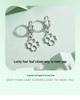 S925 Sterling Silver Four-Leaf Clover Hollow Heart Earrings for Women - Fashionable Lucky Jewelry for Valentine's Day