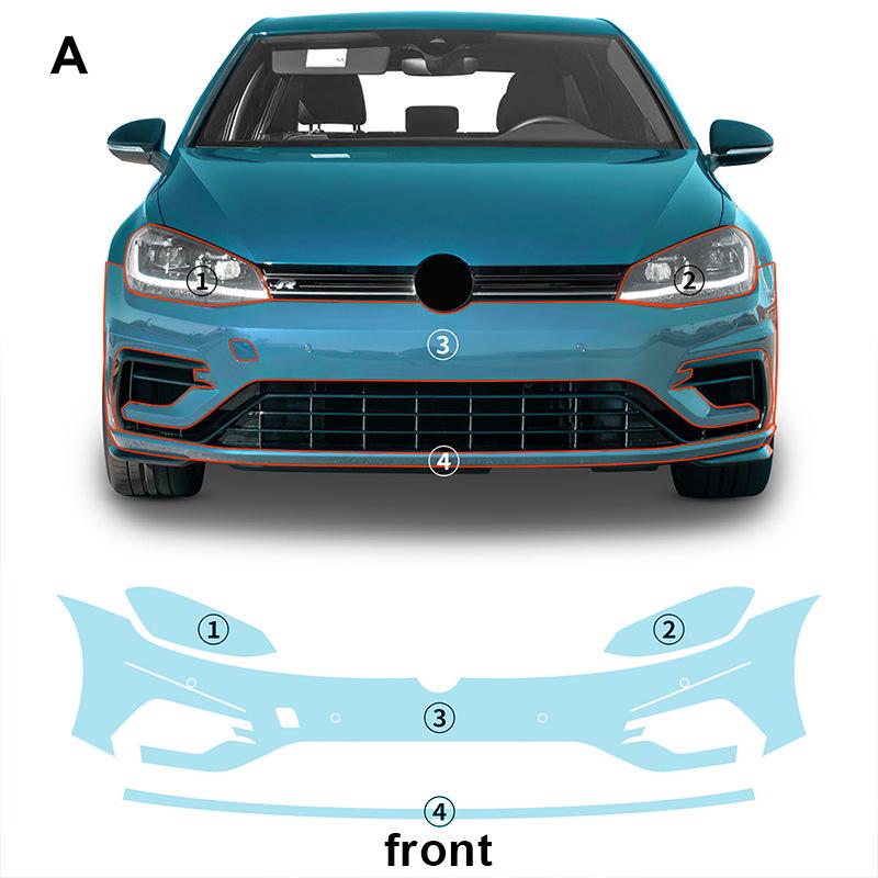 Volkswagen Golf R Invisible Anti-Scratch Paint Protection Film