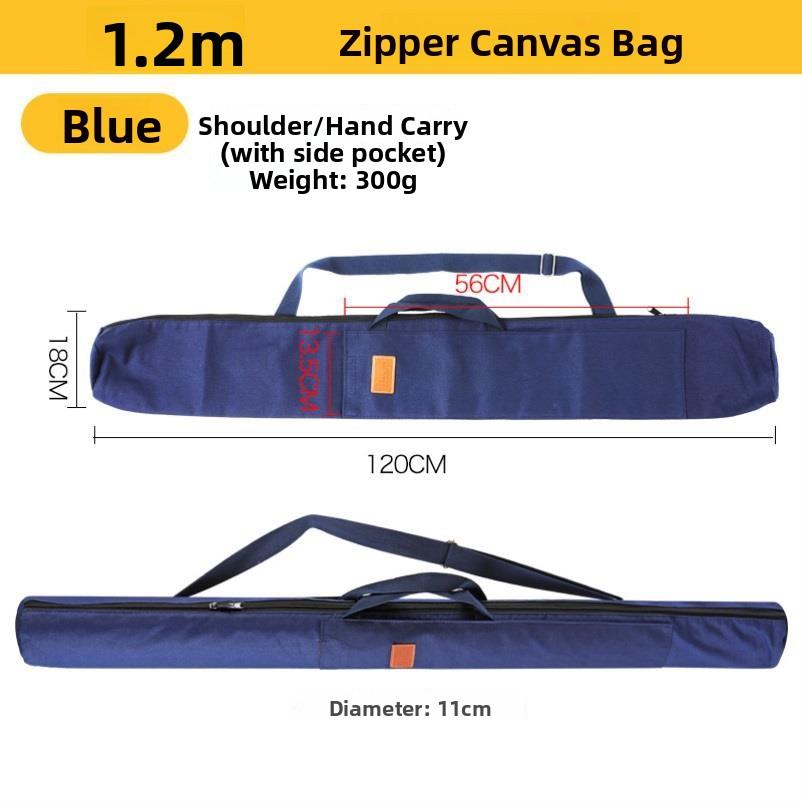 Large Capaci Canvas Fiing Rod Bag Umbrella Bapa Rod Bag Fiing Gear Bag Lightweight Foldable Outdoor Cam Travel ...