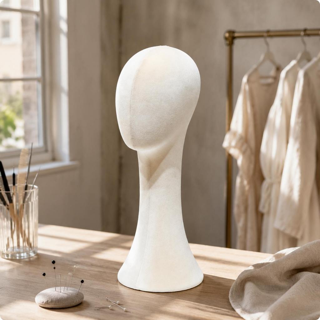 Kopf- und Halsmannequin Hoher Hutständer Tischplatte für Styling-Übungen