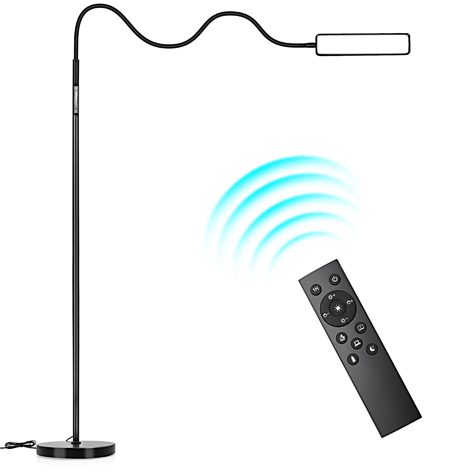 

Zanflare LED Floor Lamp, Stepless Dimmable and Color-Changing, with Remote Control, Memory Function, Touch Sensor, Timer, Night Light, 360°