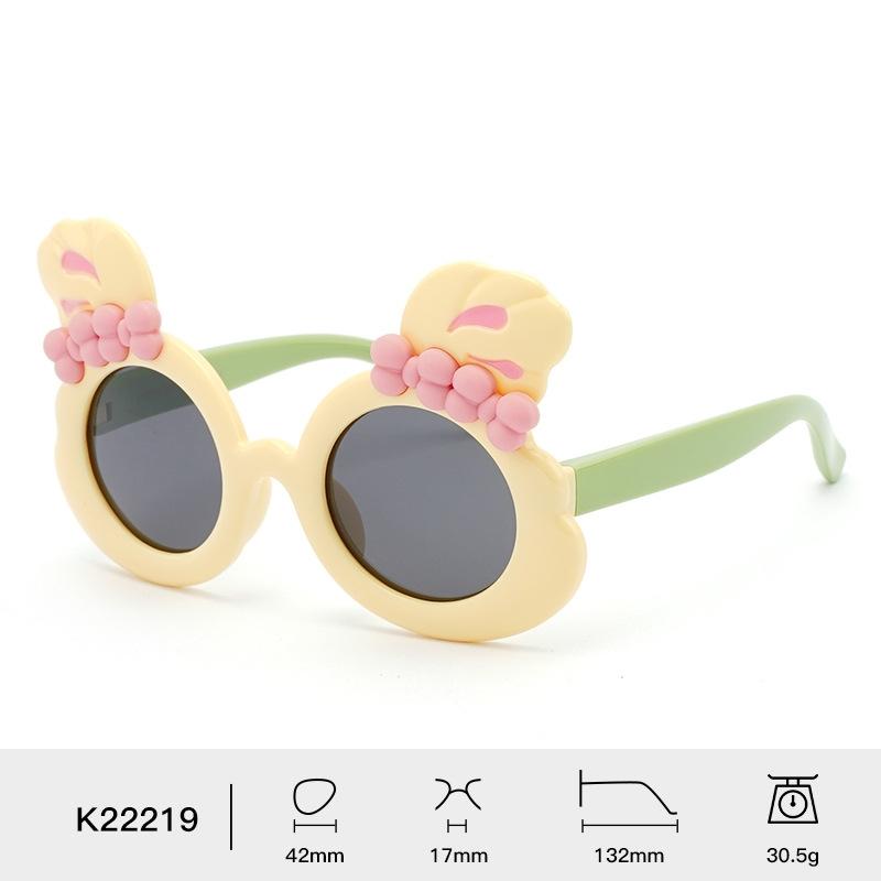 

Kids Polarized Sunglasses Shatter-Resistant Children S Sunglasses Uv400 Shades Flexible Bunny Ear Sunglasses For Parties Gifts жовтий