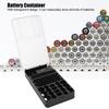 104 Grids Portable Battery Organizer Storage Box Carrying Case Holder With Battery Tester