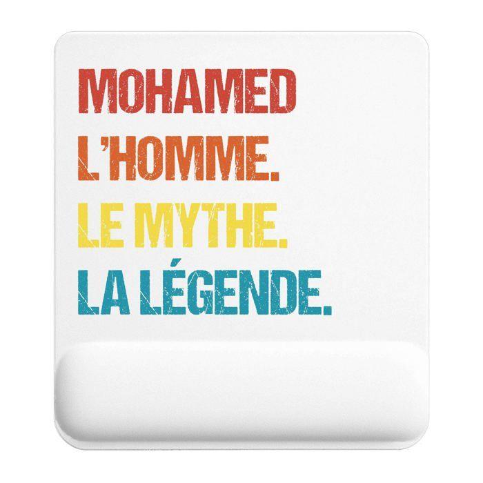 Tapis de souris - PLANETEE - Mohamed Mythe Légende Vintage - 22×18 cm - Ép. 3 mm - Surface antidérapante