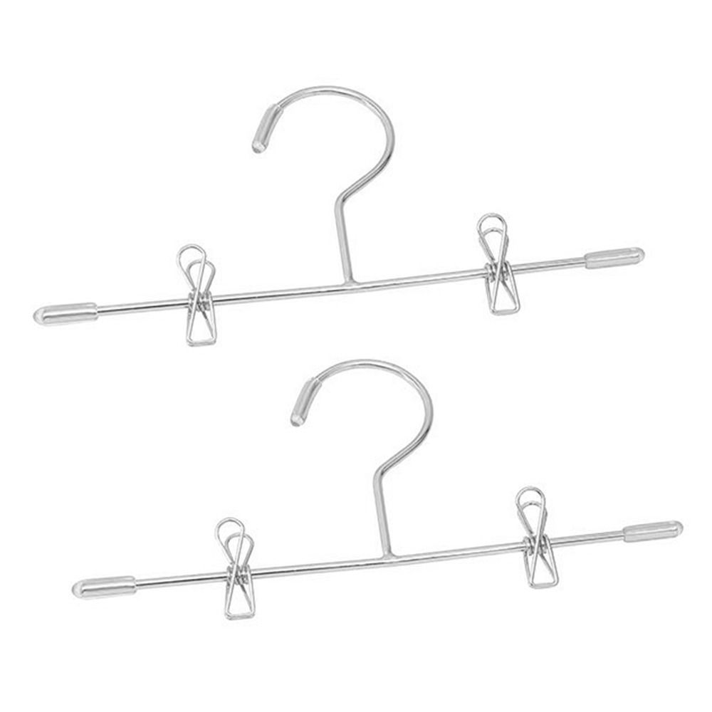 5PCS 75mm/120mm Doll Clothes Hangers Metal Mini Trouser Sock Clips Toy Miniature Hanger  Dollhouse