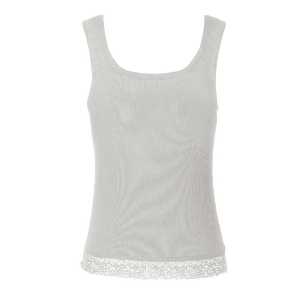 Onitsuka Tiger Ws Tank Top Fashion Versatile Comfortable Sports Vest Women tops Light-Gray 2182B501-020