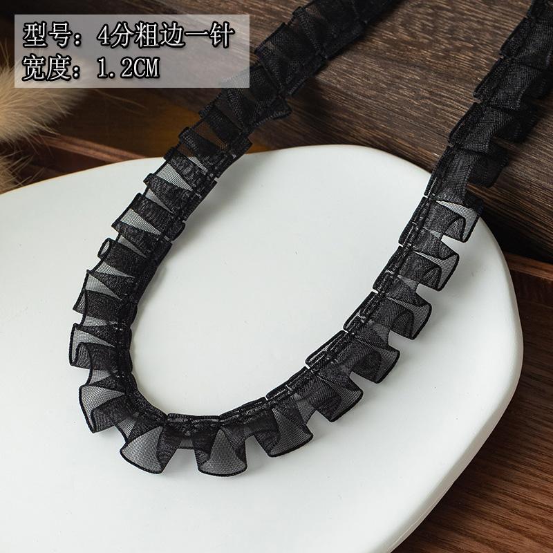 2Meters Black Lace Ribbons Trim For Party Dress Decor Fabric DIY Apparel Sewing Supplies Clothing Collar Cuff Needlework Crafts