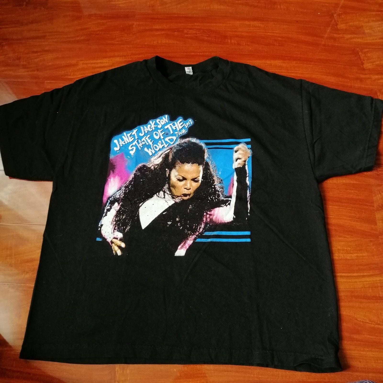 2017 Janet Jackson State Of The World Tour Concert Double Sided Size XL Pop R&B S