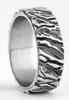 New Viking Style Vertical Stripe Texture Unisex Ring
