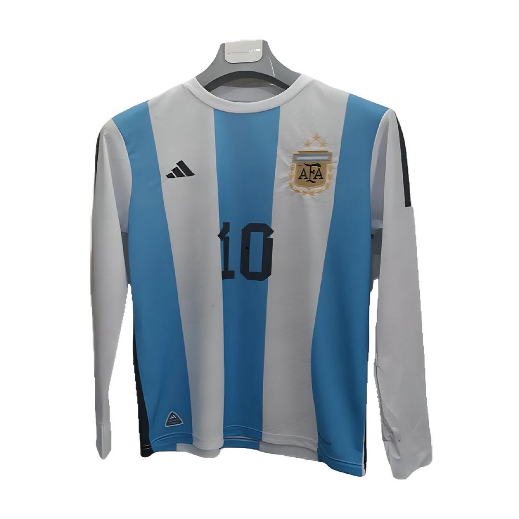 Lionel Messi Long Sleeve Argentina World Cup 3 Stars 23/24 Season Adult Jersey