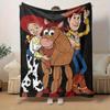 1 szt., Toy Story Jessie Woody Bullseye Koc Wystrój Domu, Koc na Kanapę, Na Zewnątrz, Pomysł na Prezent, Flanela, Sypialnia, Salon, Podróż, Kemping, Użycie w Samochodzie