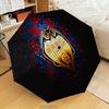 Levante Fc Crest Design Automatic Folding Umbrella - 8-Rib Travel Umbrella with Auto Open/Close & Portable Gifts for Holidays or Birthdays