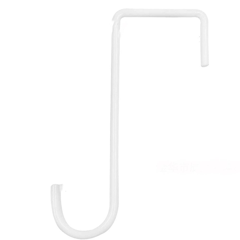 

8PCS Decoration Indoor Outdoor Metal Plant Pot Bird Feeders Fence Hook Bracket White-1PCS-2-6inch