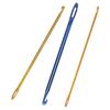 3Pcs Aluminum Tunisian Afghan Crochet Hook With Eye Hole Knitting Needles  For Scarves Gloves