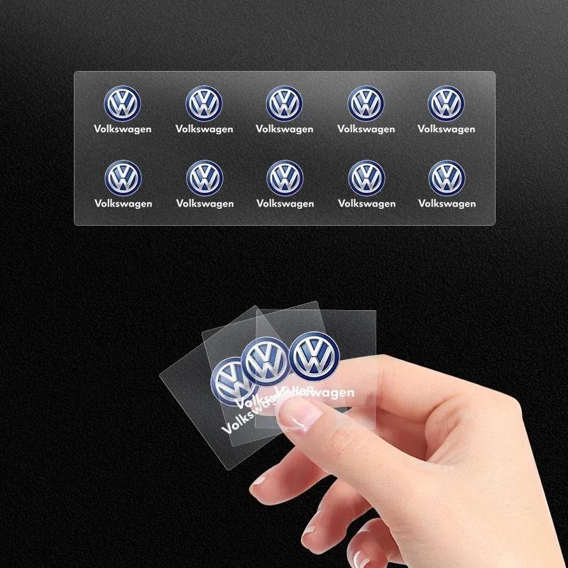 1/2/10PCS Car Styling Interior Sticker Badge Decoration Accessories for VW Volkswagen Golf Polo Passat Touran Car Styling