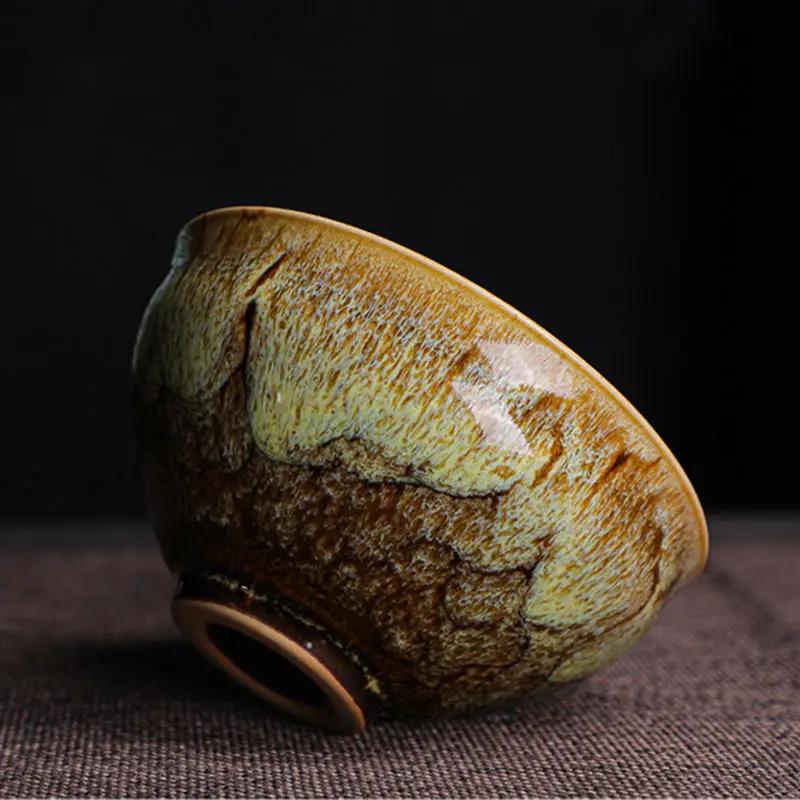 Keramisches Kung-Fu-Teeset Fünf Elemente Tasse Chinesische Meistertasse Mit Einfallsreichtum gefertigt Keramiktasse Teetasse Set Haushaltsgeschenk