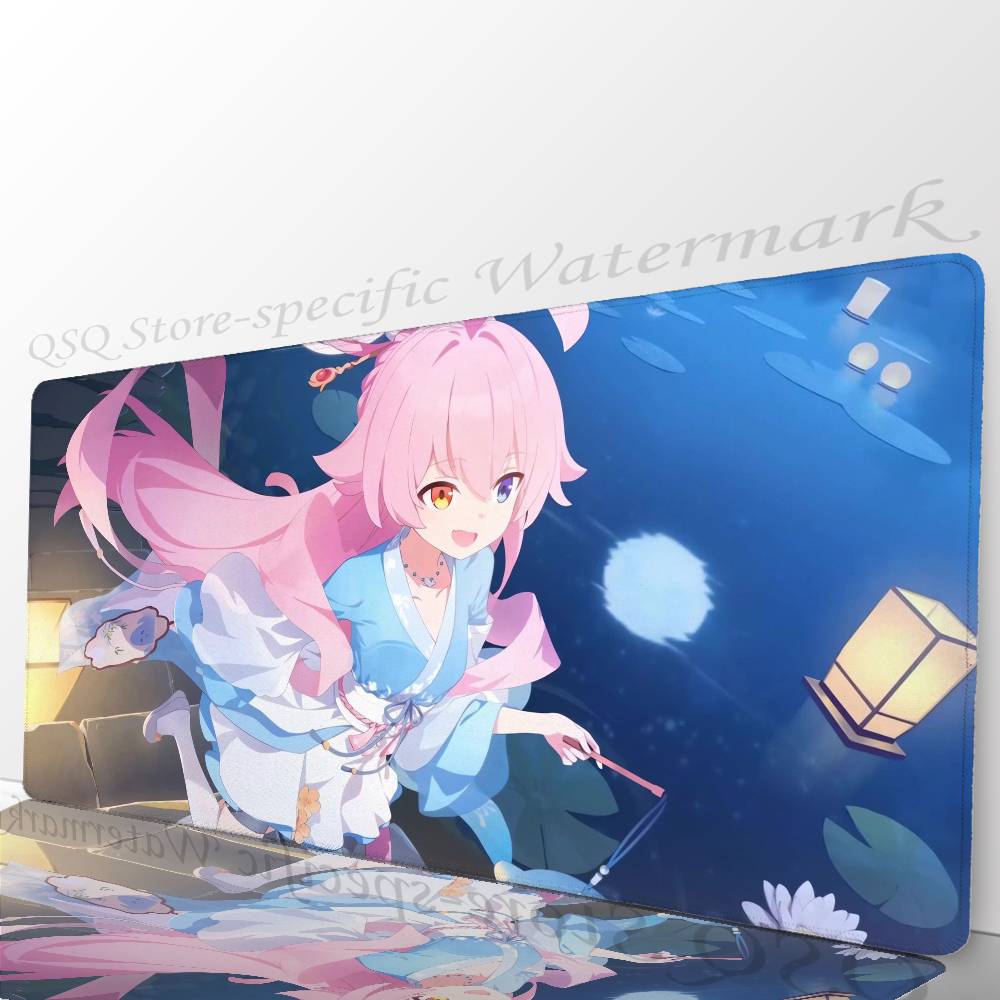 Takanashi Hoshino Anime B-Blue Archive Mousepad Non-slip Suitable For Office Computers Laptops E-sports Game Desk Mats XXL Keyb