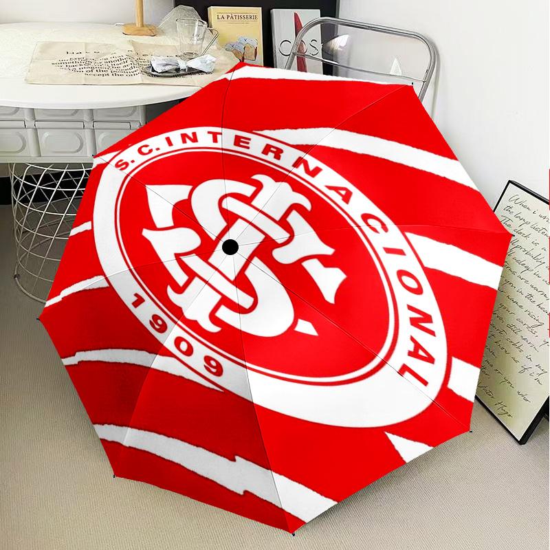1PC SC Internacional1 Printed Umbrella Folding Umbrella, Automatic Umbrella 8-Frame for Travel, Camping Fan Gifts Christmas Gifts