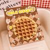 4Pcs Biscuit-Shaped Memo Pads Set Creative Food Design Self-Adhesive Sticky Notepads for Students Office Party Learning Marking And Message Small Gift