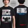System Of A Down X Deftones Toronto Canada 2025 On Sep 3 And 5 2025  T-Shirt