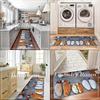 Wood Grain Pebbles Pattern Soft Kitchen Rug Anti-Fatigue Kitchen Rug Waterproof Non-Slip Rugs Set Runner Rug Bedside Rug Absorbent Carpet For Kitchen