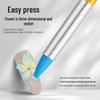 Nail Art Silicone & Wood Dual-Use Embossing & Dotting Tool Set