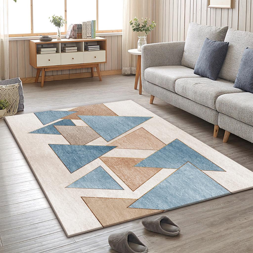 Skandinávský obývací pokoj Minimalistické linie Koberec Ložnice Konferenční stolek Šatní skříň Podložky na podlahu Rohožky ke dveřím