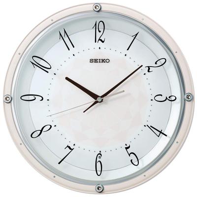Seiko Uhr Wandleuchte Durchmesser x Radio KX257P Uhr, Rosa, 33,0 x 5,0 cm, Gesteuert, Analog,