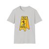 Unisex Softstyle T-Shirt Caution Sign Emotional Hazard Warning Safety Humor