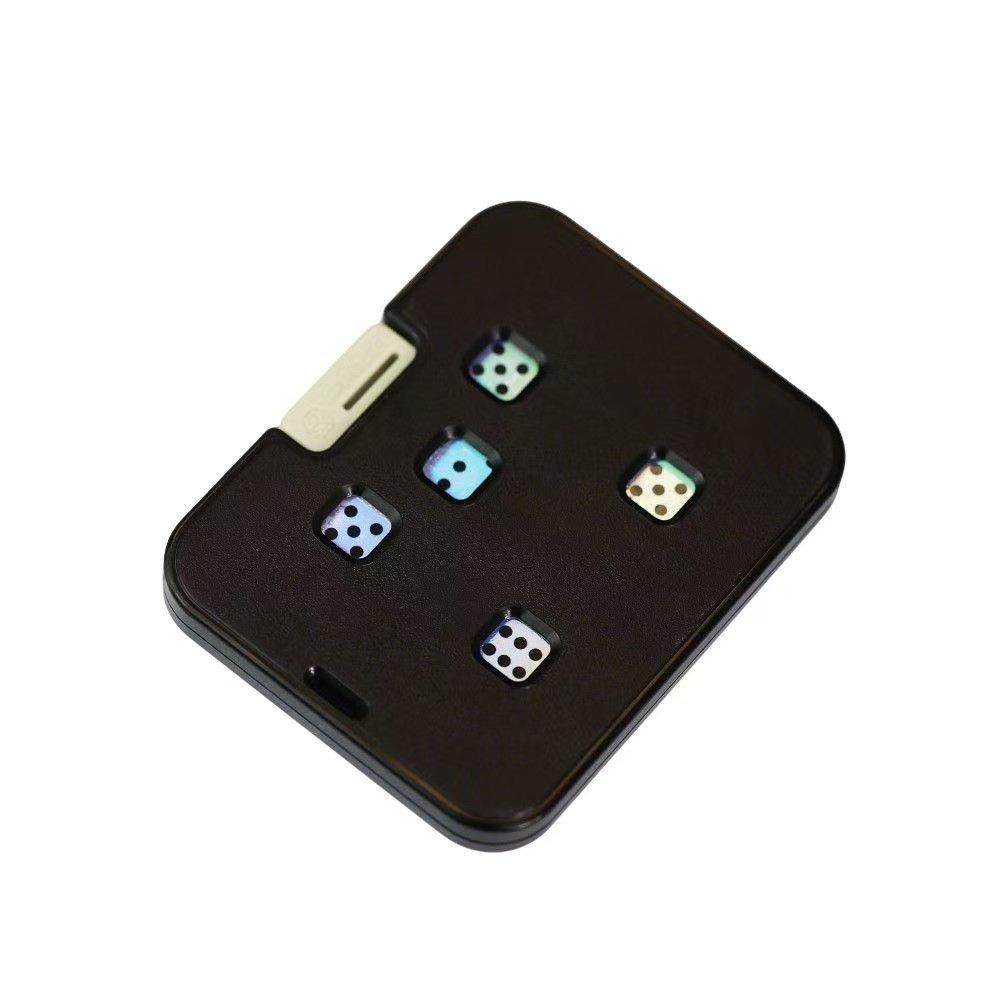 5-Hole Dice Card Fidget Toy Edc Slider Single-Side Press Plastic Anti-Stress Toy Adhd Focus Toy Unique Adult Gift
