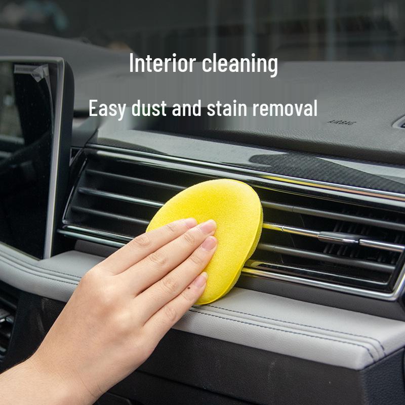 Zhongheng Car Polishing and Waxing Round Sponge - Small Car Wash Cleaning Tool.