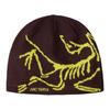 Arcteryx Archaeopteryx Bird Head Pattern Wool Recycled Polyester Fleece Hat Unisex Couple Style dark brown OS