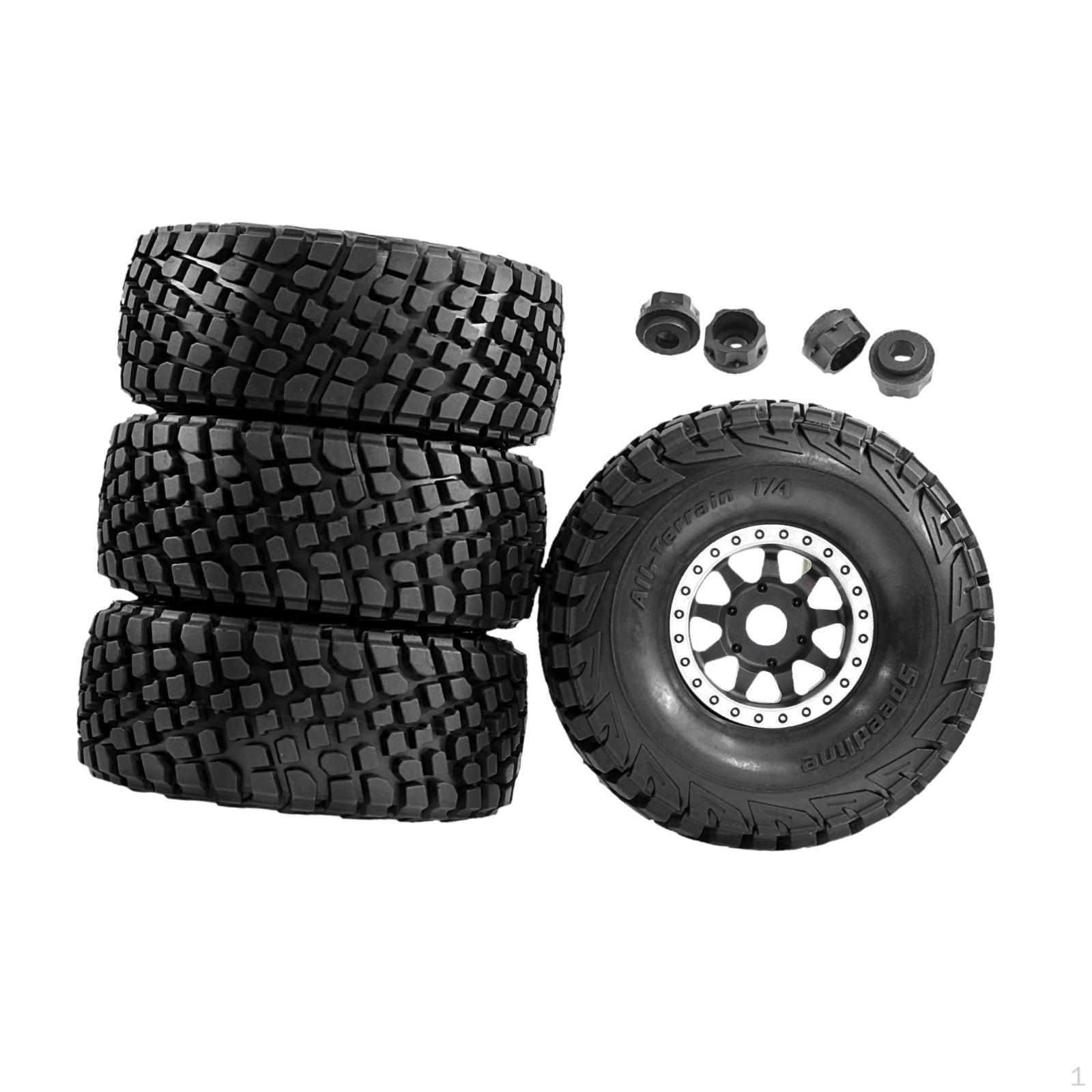

1/7 1/8 RC Car Tires Tyre Remote Controlled Wheel Rims Vehicle срібний