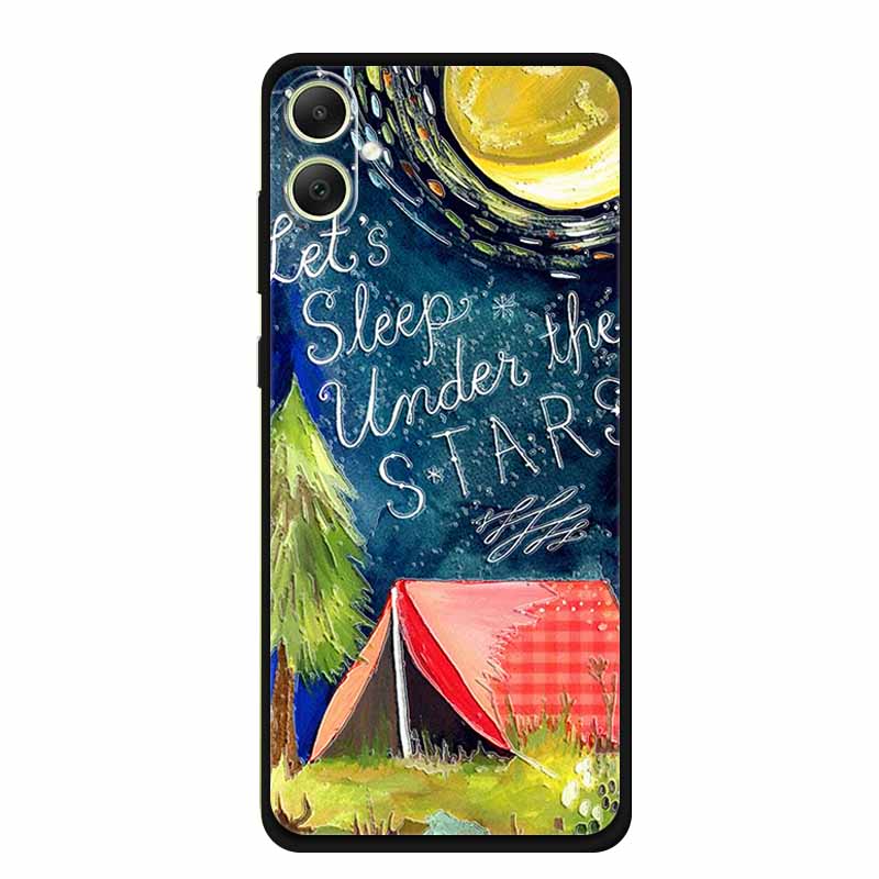 3D Emboss Case For Samsung Galaxy A06 M06 F06 A05 M05 F05 Phone Case A 06 M 05 Flower Black Silicone Soft Back Cover Coque Funda