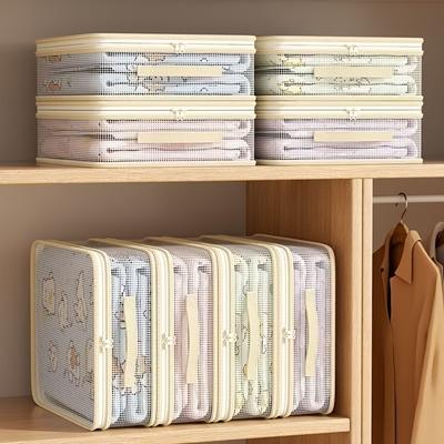 Borse Organizer Pieghevoli per la Conservazione delle Lenzuola con Cerniera Robusta, Grande Capacità per Coperte, Trapunte e Piumini per Armadio e Guardaroba