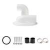 Cyclone for Vacuum Cleaner Powder Dust Collector Vacuum Cleaner for Woodworking Cyclone Separator Cover(White)