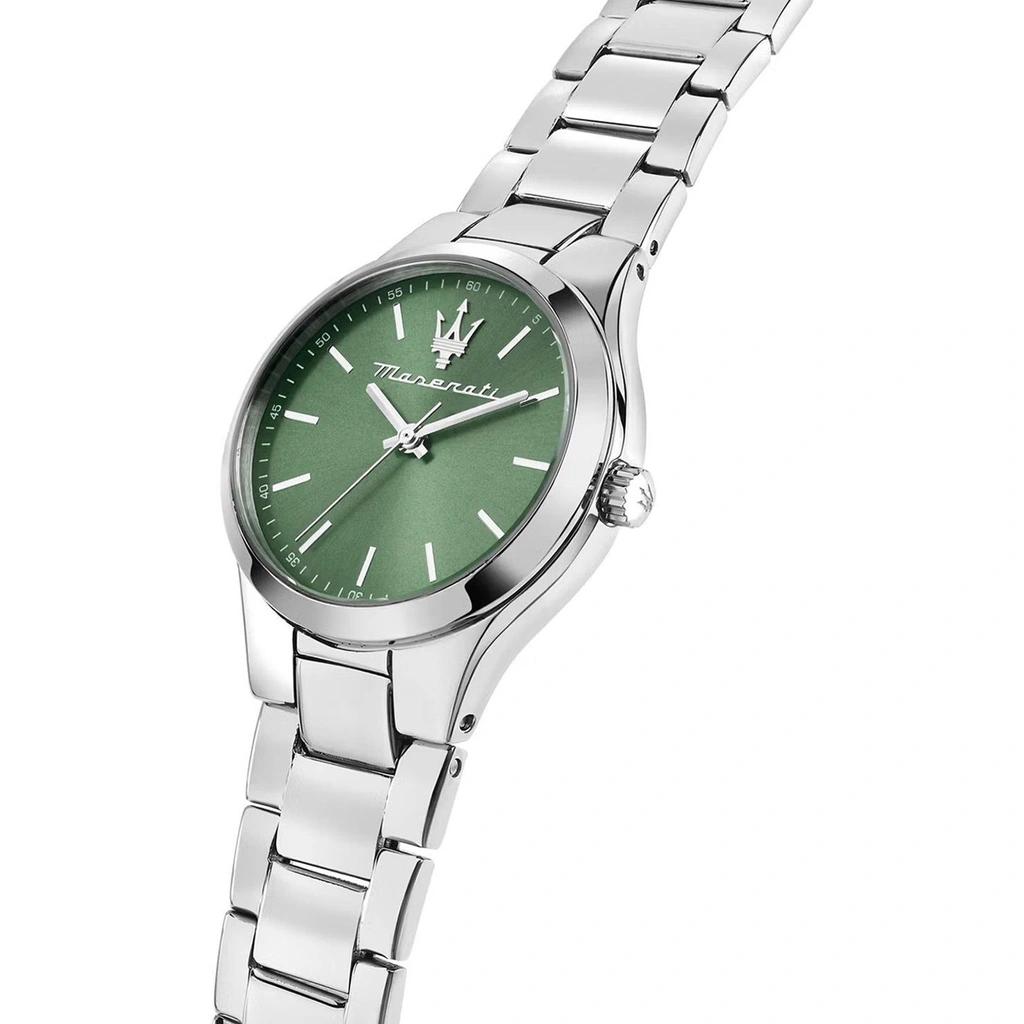 Maserati Attrazione Acero Inoxidable Esfera Verde Sunray Cuarzo R8853151508 Reloj de Mujer