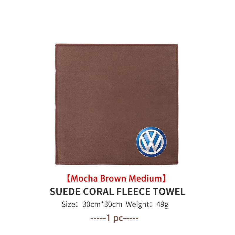 Super Absorbent Car Drying Towel Coral Velvet Cleaning Cloth For Volkswagen VW Scirocco Passat Polo B5 B6 B7 CC Tiguan Sharan