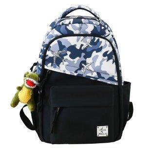 Schoolbag School Bag Male College Student Large Capacity High School Junior High School Student Versatile Tide Brand Backpack Girls Backpack ins 
