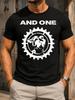 Und Ein Industrielles Zahnrad Mit Monochromen Huunisex Silhouetten Grafik Mit Einer Kräftigen Illustration Und Unisex All T-Shirt