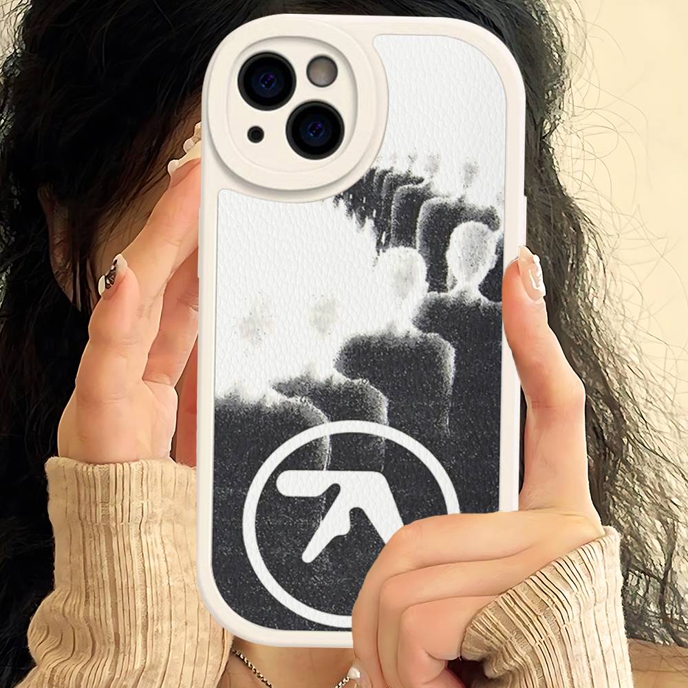 DJ A-Aphex T-Twin Phone Case Hard Leather For IPhone 14 13 16 Mini 15 14 11 12 Pro Max Plus Fundas