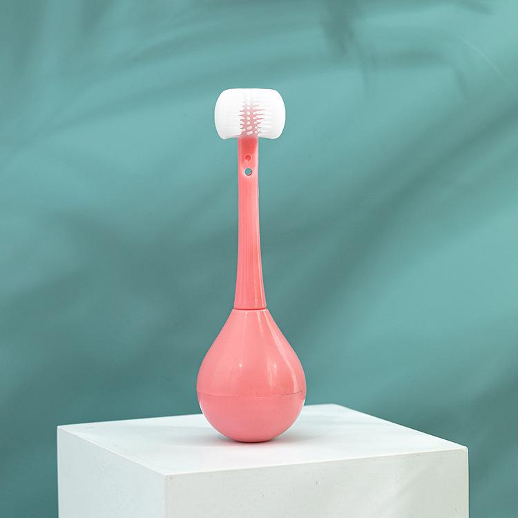 "U-Shaped Silicone Toothbrush & Toothpaste Set for Kids Ages 2-12"