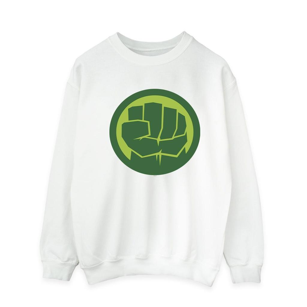 Marvel Mens Hulk Chest Logo Sweatshirt