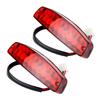 Y4UA 2pcs LED Tail Light Brake Lamp Plastic Tail Light Efficient LED Tail Light Universal Motorcycle Light Set for Scooter