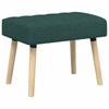 Channel Upholstered Bench Dark Green 60 X 40 X 45 Cm Fabric